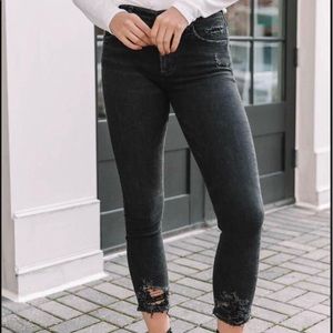 AGOLDE Womens Sophie High Rise Skinny Crop Jeans!